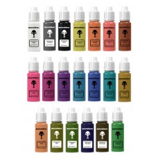 warcolours 'transparent' paint set (layering and effects) - 20 bottles